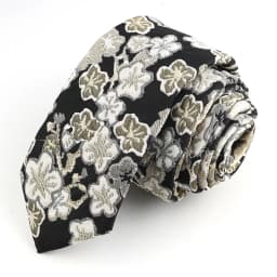 Men's Ties Floral Leaves And Plants Brown Pink White Neckties Leisure Business Shirt Suit Daily Wear Cravat Wedding Party Gifts