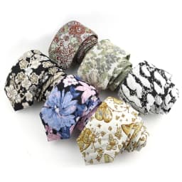 Men's Ties Floral Leaves And Plants Brown Pink White Neckties Leisure Business Shirt Suit Daily Wear Cravat Wedding Party Gifts