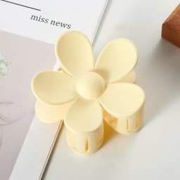 Large Size Fashion Flower Sculpt Hair Claws Colourful Ponytail Hair Accessories Matte Claw Clips For Women Or Girls