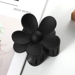 Large Size Fashion Flower Sculpt Hair Claws Colourful Ponytail Hair Accessories Matte Claw Clips For Women Or Girls