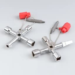 Multi-Functional Water Utility Triange Key Wrench Plumbing Spanner Square Triangle Train Electrical Cupboard Elevator Cabinet