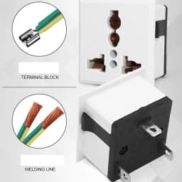 1Pcs Universal US UK EU AC Power Panel Outlet American Japan Australian British Germany French Brazil Electrical AC Socket 13A