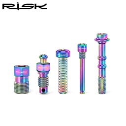 RISK Ultralight Bicycle Oil Disc Screw Titanium Alloy Retainer Pin Bleed Nipple Compression Nut XT Bike Accessories