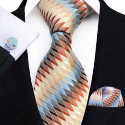 Floral Blue Ties For Men Wedding Party Business Man Tie Handkerchief Brooch Cufflinks Set Men Accessories Gravata