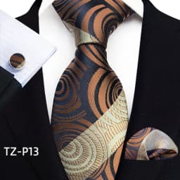 Floral Blue Ties For Men Wedding Party Business Man Tie Handkerchief Brooch Cufflinks Set Men Accessories Gravata