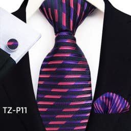 Floral Blue Ties For Men Wedding Party Business Man Tie Handkerchief Brooch Cufflinks Set Men Accessories Gravata