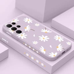 Plain Daisies Phone Case For Samsung Galaxy S23 S22 S21 S20 Ultra Plus FE S10 S9 S10E Note 20 ultra 10 9 Plus Cover