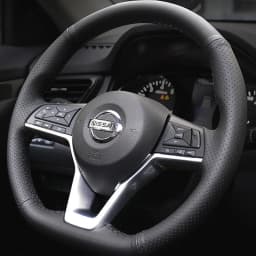 Black Artificial leather Car Steering Wheel Cover For Nissan Leaf 2018 Rogue (Sport) 2017-2019 X-Trail 2017-2019 Qashqai 2018