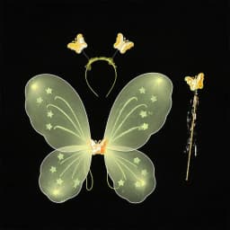3Pcs/Set Fashion Butterfly Wings Fairy Wand Dressing Up Girl Ladies Fancy Dress Set Princess Hair Hoop Cosplay Party Decor
