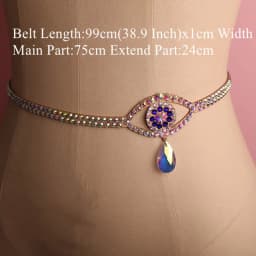 Sparkle Belly Dance Waist Chain Belt Shine Layered Rhinestone Body Jewelry Accessories Bikini Chain Adjusyable for Women Girls
