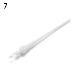 1 Pc 0.7mm Glass Drip Filling Ink Fountain Pen Crystal Penholder Vintage Handmade Dipping DIY Craft Signature Pens Writing Tools