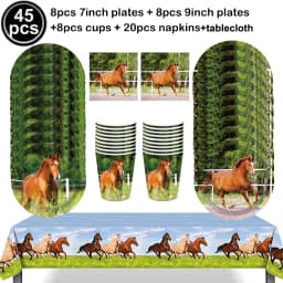 Horse Happy Birthday Cake Toppers Horse Racing Theme Cake Decoartions Horse Racing Birthday Party Decorations Supplies