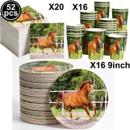 Horse Happy Birthday Cake Toppers Horse Racing Theme Cake Decoartions Horse Racing Birthday Party Decorations Supplies
