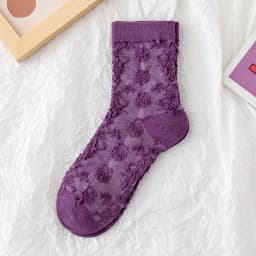 Fashion Harajuku Retro Woman Floral Vintage Socks Novelty Ethnic Print Kawaii Cute Cotton Casual Breathable Ladies Girls Funny