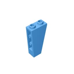 Gobricks GDS-864 Slope, Inverted 75 2 x 1 x 3 compatible with lego 2449 children's DIY Educational Building Blocks Technical