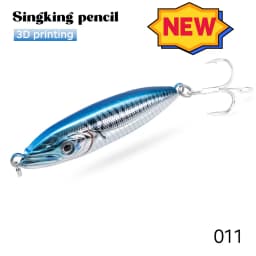 Hunthouse Wobly Pencil Fishing Lure Sinking Slow Wobblers Hard Bait Trolling 62mm 80mm Cast Saltwater For Trout Seabass Tackle