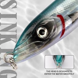 Hunthouse Wobly Pencil Fishing Lure Sinking Slow Wobblers Hard Bait Trolling 62mm 80mm Cast Saltwater For Trout Seabass Tackle