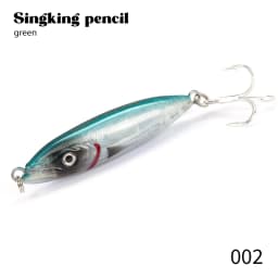 Hunthouse Wobly Pencil Fishing Lure Sinking Slow Wobblers Hard Bait Trolling 62mm 80mm Cast Saltwater For Trout Seabass Tackle