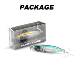 Hunthouse Wobly Pencil Fishing Lure Sinking Slow Wobblers Hard Bait Trolling 62mm 80mm Cast Saltwater For Trout Seabass Tackle