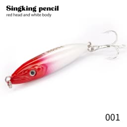 Hunthouse Wobly Pencil Fishing Lure Sinking Slow Wobblers Hard Bait Trolling 62mm 80mm Cast Saltwater For Trout Seabass Tackle