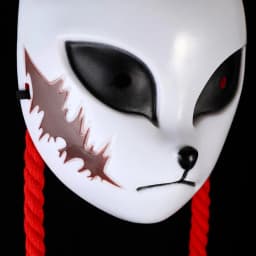 Anime Demon Mask Cosplay Kimetsu No Yaiba Sabito Makomo ABS Plastic Masks Halloween Party Costume Props Deluxe