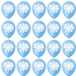 20pcs Christmas Party Decoration Frozen Snowflake Latex Balloons Birthday Baby Shower Wedding Decor Kid Toys Gifts Supplies