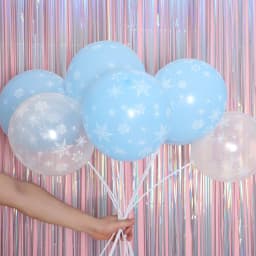 20pcs Christmas Party Decoration Frozen Snowflake Latex Balloons Birthday Baby Shower Wedding Decor Kid Toys Gifts Supplies