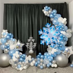 20pcs Christmas Party Decoration Frozen Snowflake Latex Balloons Birthday Baby Shower Wedding Decor Kid Toys Gifts Supplies