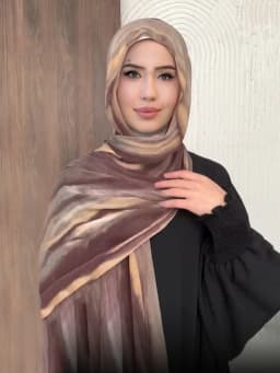 Muslim Tie-Dye Hijab Premium Headscarf Soft Breathable Hijab Women Gradient Cotton Viscose Modal Hijab Femme Musulman