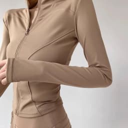 Sun Quick Drying Sports Coat Women's Tight Top Yoga Jacket Long Sleeve Zipper Jacket Running Fitness Women's Jacket S-3XL