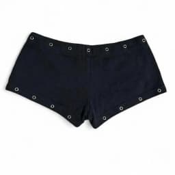 Y2K Millennium Sexy Slim Fit Versatile Low Waist Gothic Hip Hop Street Women's Fashion Black Casual Fashion Willow Nail Print