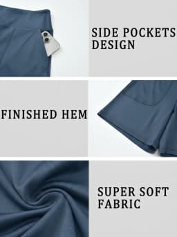 Bermuda Shorts for Women with Pocket Womens High Waisted Long Shorts for Running Workout Athletic