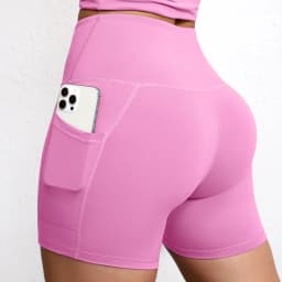 Women Shorts with Pockets Tummy Control Butt Lifting Cycling Tights Stretchy Slim Gym Sports Shorts Summer Casual Wear