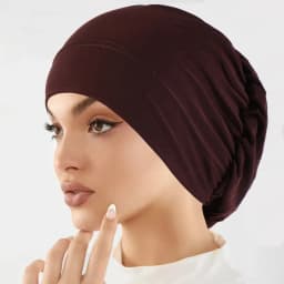 Muslim Fashion Women Hijabs Soft Stretch Solid Color Turban Hat Cancer Chemo Beanies Caps Headwear Headwrap Hair Accessories