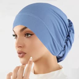 Muslim Fashion Women Hijabs Soft Stretch Solid Color Turban Hat Cancer Chemo Beanies Caps Headwear Headwrap Hair Accessories