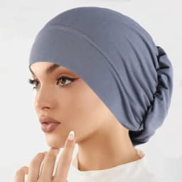 Muslim Fashion Women Hijabs Soft Stretch Solid Color Turban Hat Cancer Chemo Beanies Caps Headwear Headwrap Hair Accessories