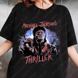 Michael Jackson Modern Redesign T-shirt Men and Women Summer Cotton Y2K Clothing Fashion Round Neck Short Sleeved Tee Fan Gifts