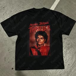Michael Jackson Modern Redesign T-shirt Men and Women Summer Cotton Y2K Clothing Fashion Round Neck Short Sleeved Tee Fan Gifts