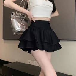 Japanese Y2k Cute Ruffled Plaid Skirt Gothic Punk Rock Subculture Cake Skirts Japanese Preppy Style Casual New Women Mini Skirts