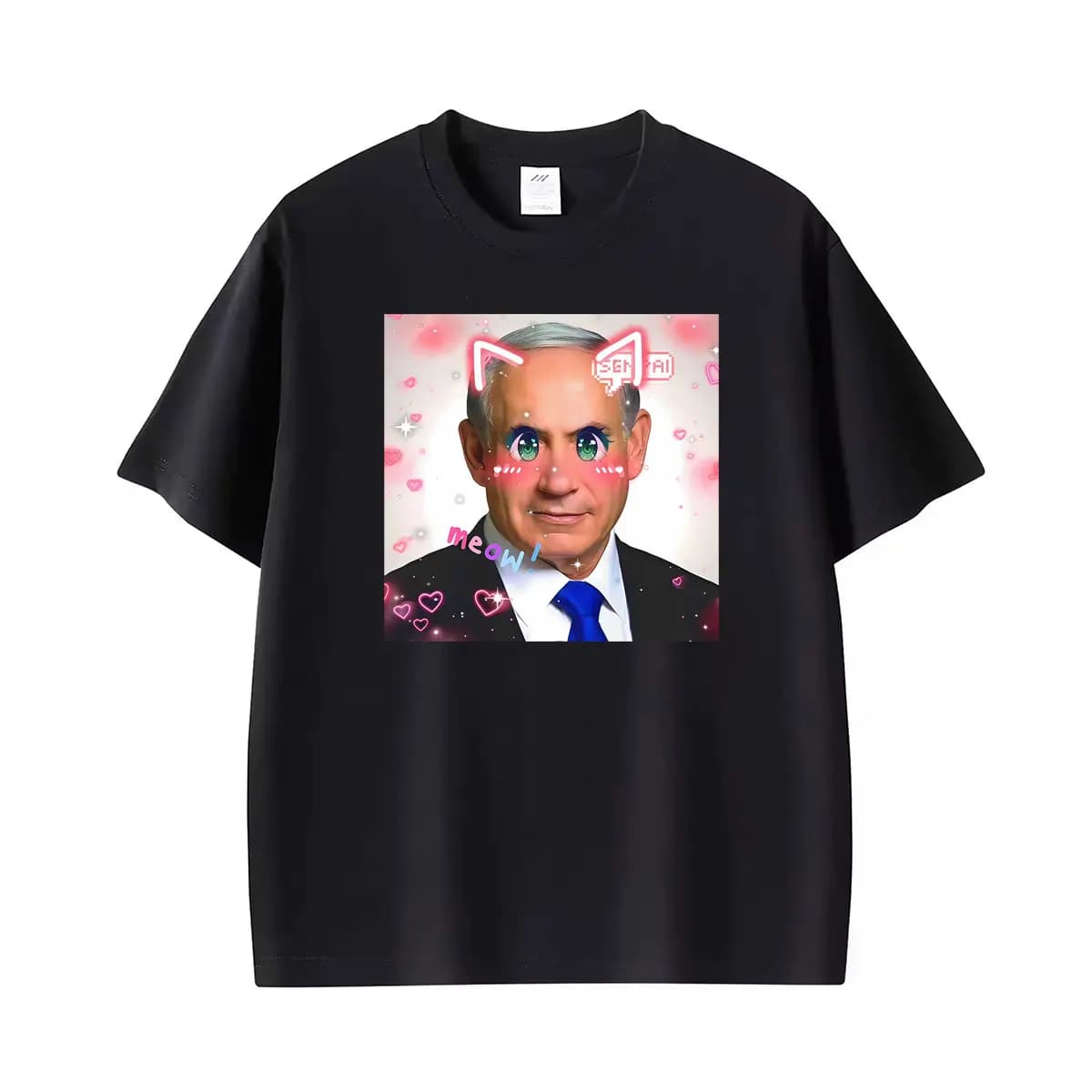 Benjamin Netanyahu Cute Kawaii Funny Graphic T-shirt Women's Clothing Retro Humor Short Sleeve T Shirts