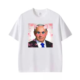 Benjamin Netanyahu Cute Kawaii Funny Graphic T-shirt Women's Clothing Retro Humor Short Sleeve T Shirts