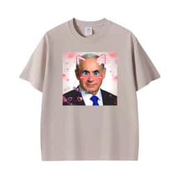 Benjamin Netanyahu Cute Kawaii Funny Graphic T-shirt Women's Clothing Retro Humor Short Sleeve T Shirts