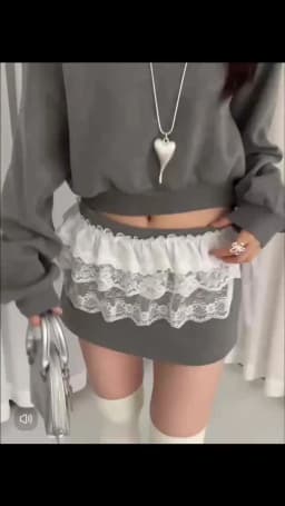 Women Y2K Korean Lace Mini Layered Skirt Streetwear Lace Up Ruffles Harajuku High Waist Pleated Ladies Jupe Skirts Clothes