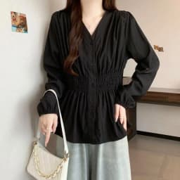 Plus Size Women Clothing Spring Autumn New V-Neck Long Sleeved Shirt&Blouses Solid OL Casual Business Top To Cover The Stomach