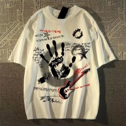 American Vintage Round Neck Short Sleeved T-shirt Men/Women Korean Inst Summer New Top