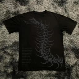 Summer Classic Y2K Gothic Style T-shirt Print Oversized T Shirt High Street Shirts Round Neck Cotton Tops Mens Women T Shirt Tee