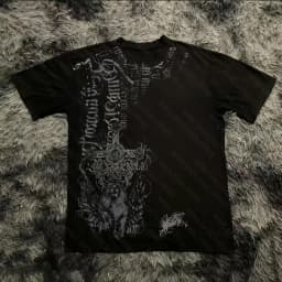 Summer Classic Y2K Gothic Style T-shirt Print Oversized T Shirt High Street Shirts Round Neck Cotton Tops Mens Women T Shirt Tee