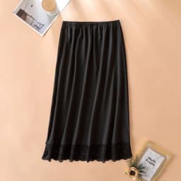 Thin Ice Silk Modal Female Half Length Skirt Lace Anti-Penetrating Underskirt Anti-glare Mesh Flower Innerwear Short Skirt Women