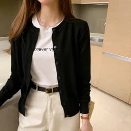Rimocy Knitted Cardigan Jacket Women 2025 Spring Autumn Round Neck Casual Cardigans Woman Solid Color Slim Korean Jumpers Female