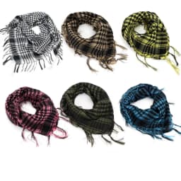 Lightweight Plaid Hijab Scarf for Men and Women Arab Desert Headscarf Soft Tactical Hiking Scarves Unisex Turban Military Shawl